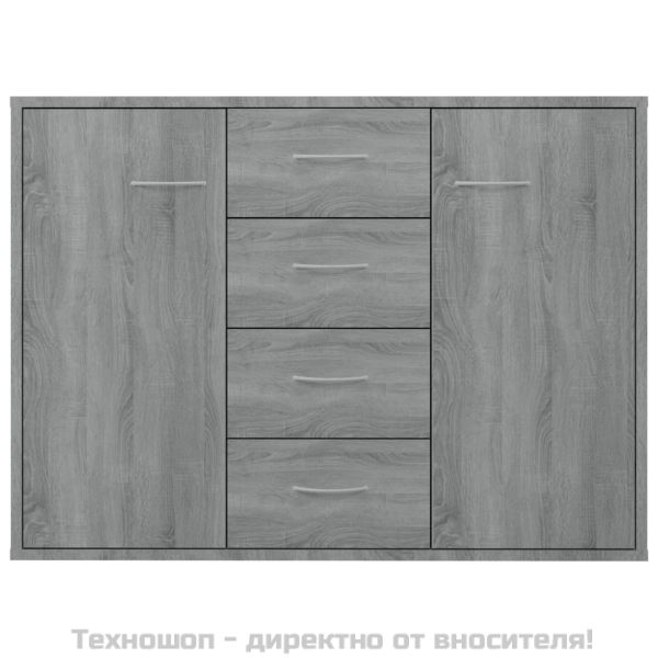 Сайдборд, сив сонома, 88x30x65 см, инженерно дърво