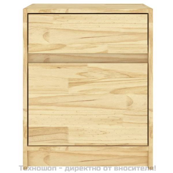 Нощни шкафчета, 2 бр, 40x31x50 см, борово дърво масив