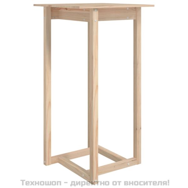 Бар маса, 60x60x110 см, борово дърво масив