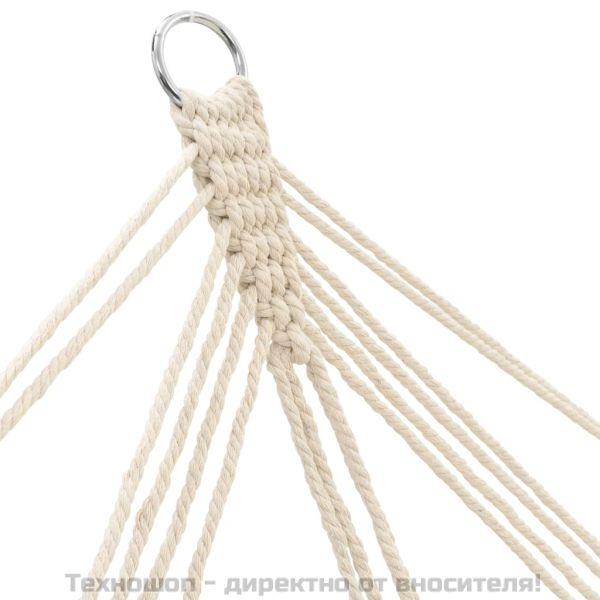 Хамак с дървени летви, 210 x 150 см, кафяв