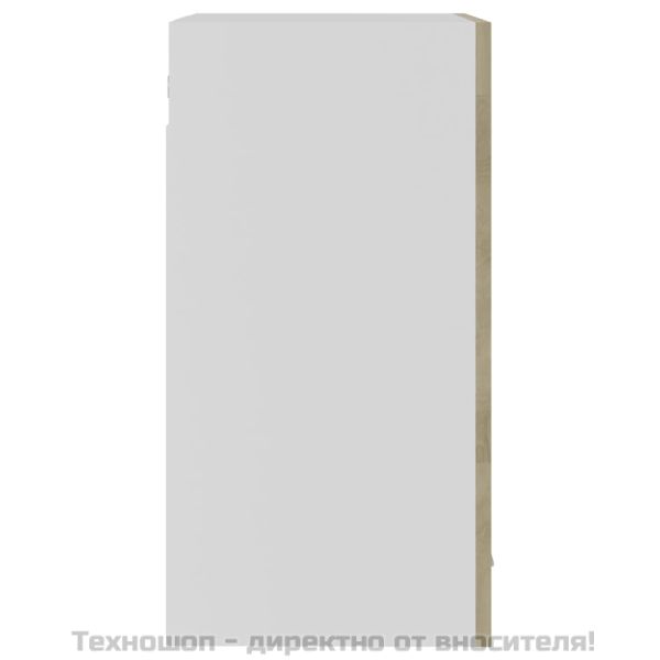 Висящ стъклен шкаф "Lyon", дъб сонома, 40x31x60 см, инженерно дърво