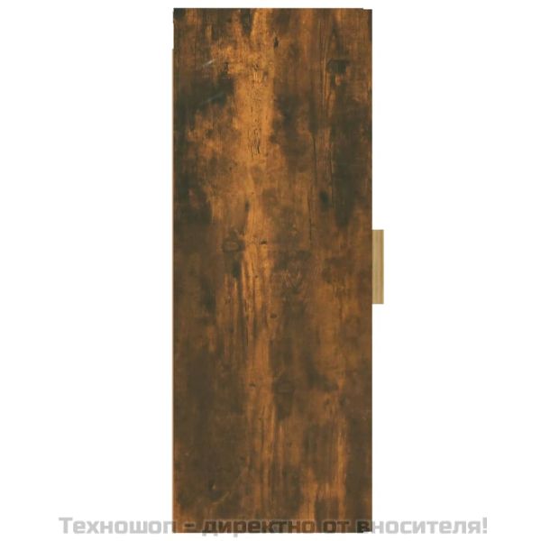 Стенен шкаф, опушен дъб, 34,5x34x90 см, инженерно дърво