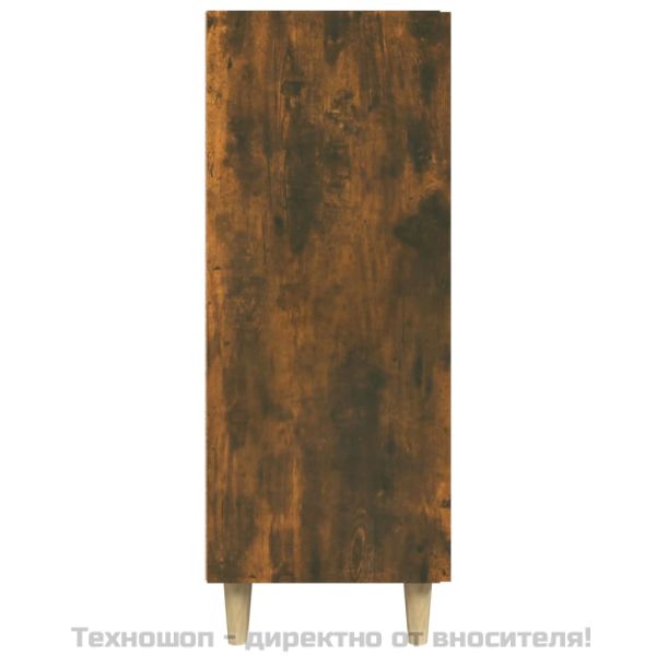 Сайдборд, опушен дъб, 69,5x34x90 см, инженерно дърво