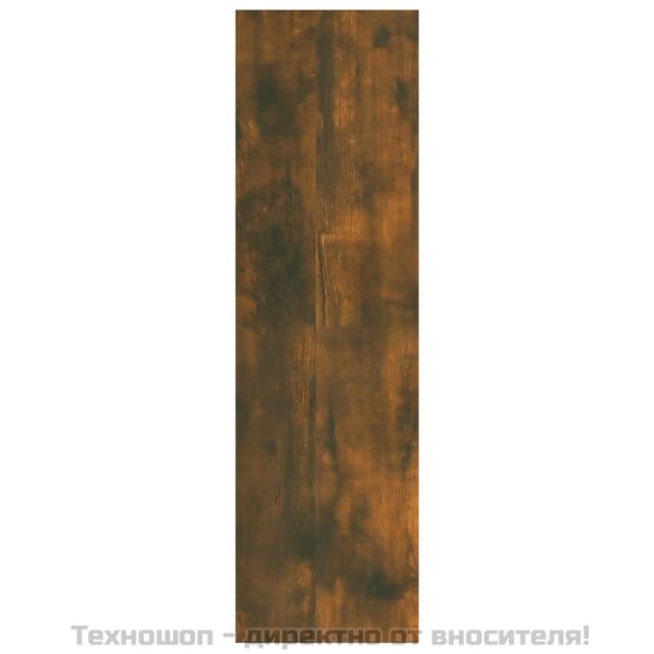 Стенен рафт, опушен дъб, 75x16x55 см, инженерно дърво