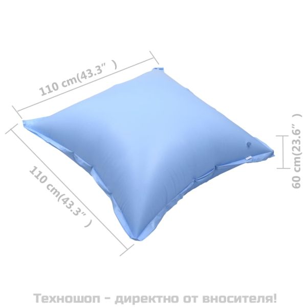 Надуваеми възглавници за покривало на надземен басейн 4 бр PVC