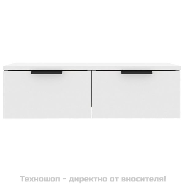 Стенен шкаф, бял, 68x30x20 см, инженерно дърво