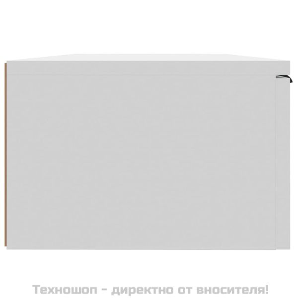Стенен шкаф, бял, 68x30x20 см, инженерно дърво