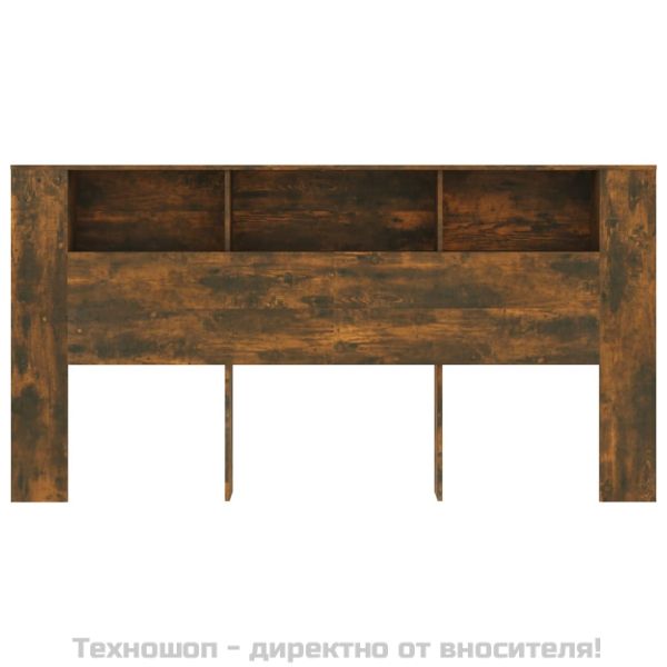 Табла за легло тип шкаф, опушен дъб, 200x18,5x104,5 см