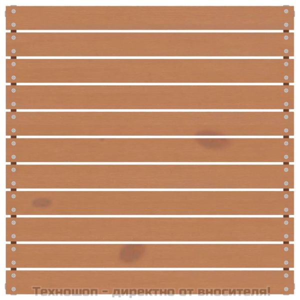 Градински лаундж комплект, 4 части, бор масив, меденокафяв