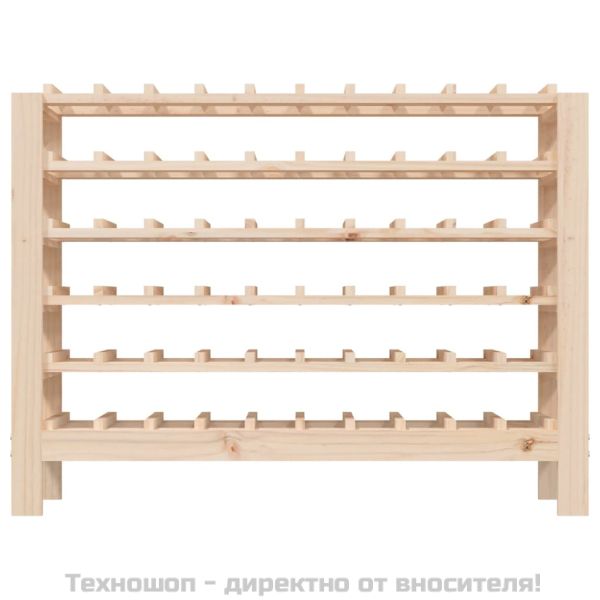 Поставка за вино 109,5x30x82 см масивна чамова дървесина