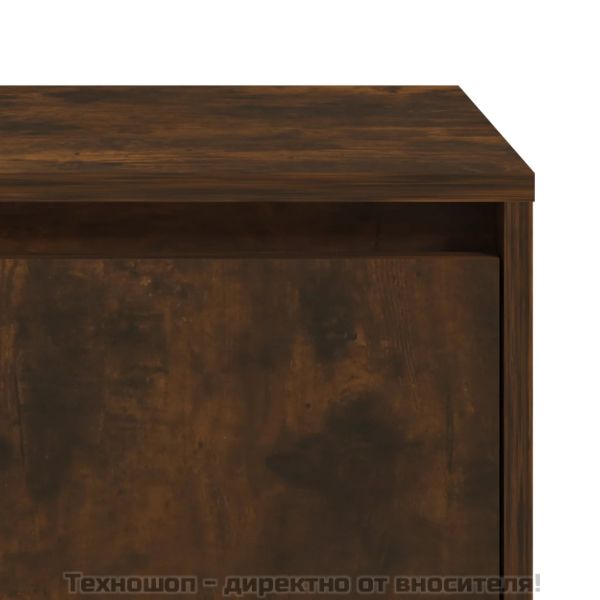 Нощни шкафчета 2 бр опушен дъб 45x34x44,5 см инженерно дърво