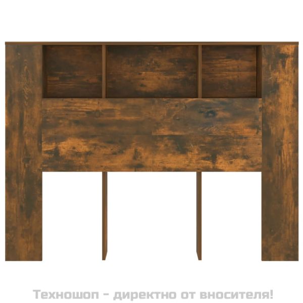 Табла за легло тип шкаф, опушен дъб, 140x18,5x104,5 см