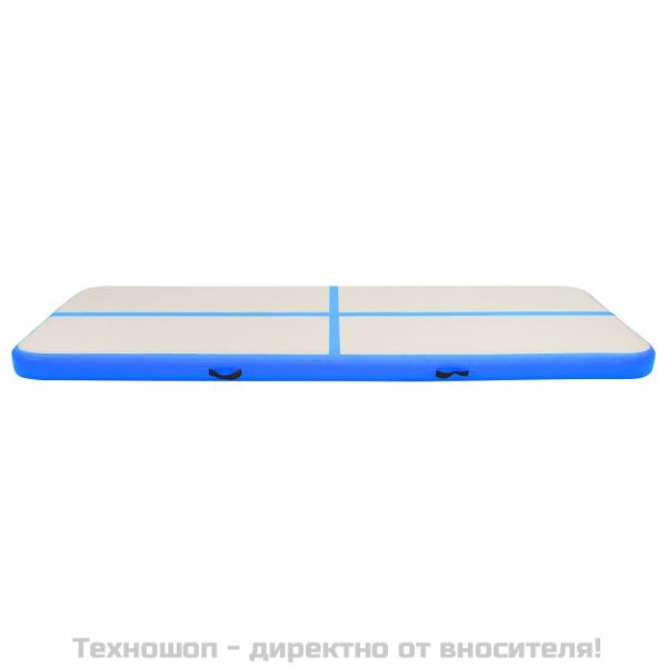 Надуваем дюшек за гимнастика с помпа, 300x100x15 см, PVC, син