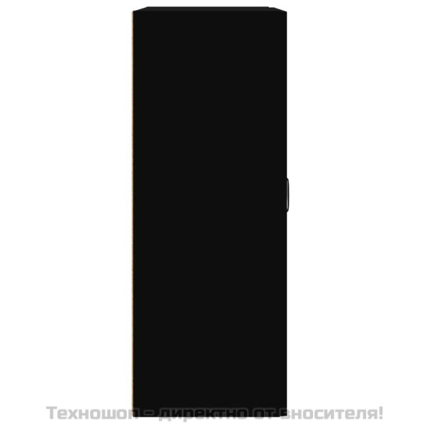 Окачен стенен шкаф, черен, 69,5x32,5x90 см