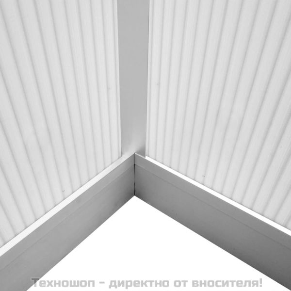 Подсилена алуминиева оранжерия с опорна рамка 6,05 м²