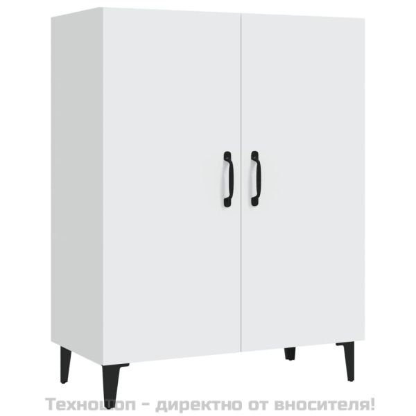 Сайдборд, бял, 70x34x90 см, инженерно дърво