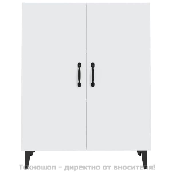 Сайдборд, бял, 70x34x90 см, инженерно дърво