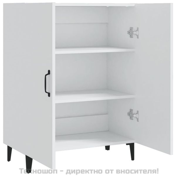 Сайдборд, бял, 70x34x90 см, инженерно дърво