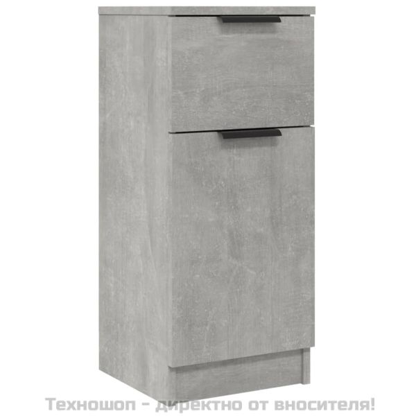 Сайдборди, 2 бр, бетонно сиви, 30x30x70 см, инженерно дърво