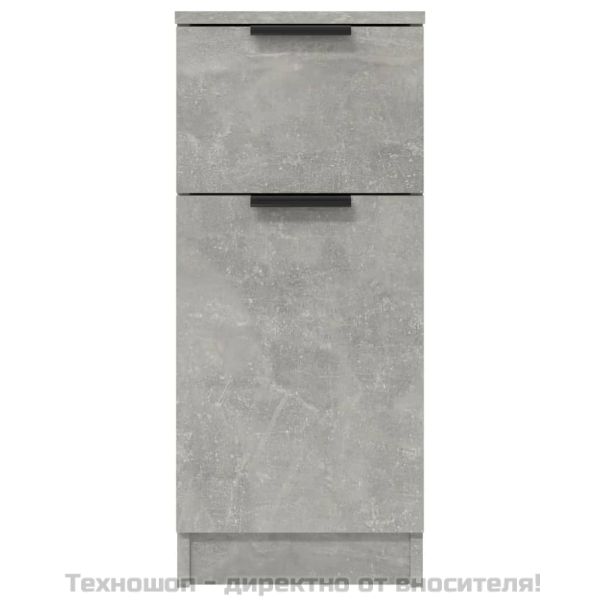 Сайдборди, 2 бр, бетонно сиви, 30x30x70 см, инженерно дърво