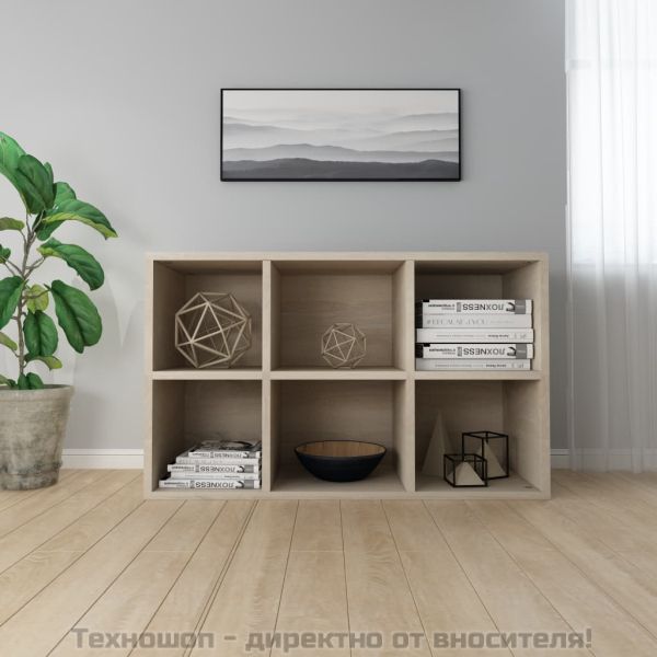 Библиотека/бюфет, дъб сонома, 66x30x98 см, инженерно дърво