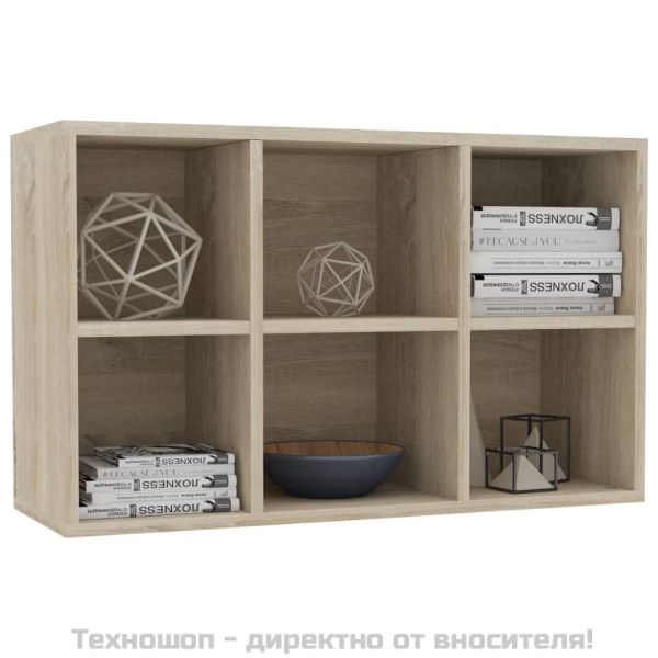 Библиотека/бюфет, дъб сонома, 66x30x98 см, инженерно дърво