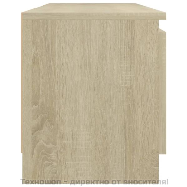 ТВ шкаф с LED осветление, дъб сонома, 120x30x36 см