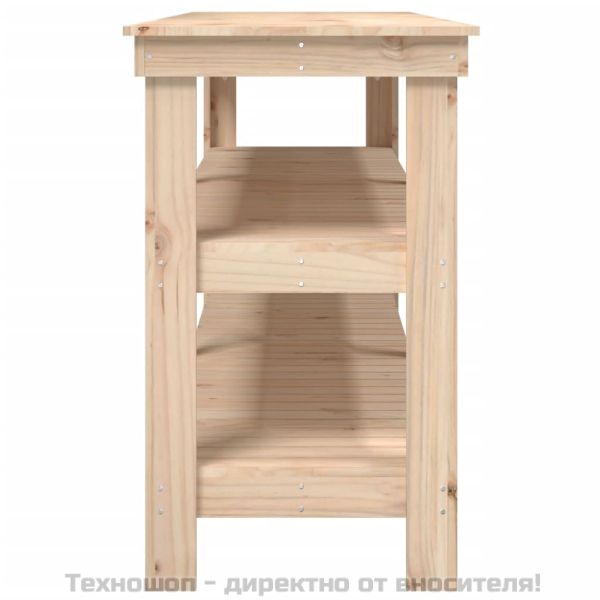 Работна маса, 181x50x80 см, борово дърво масив