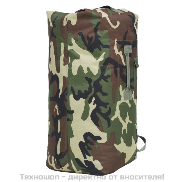 Мешка, войнишки стил, 85 л, камуфлажна
