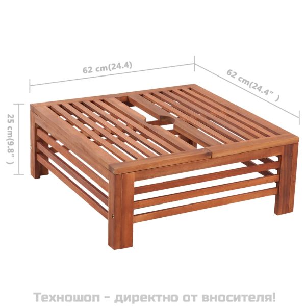 Дървено покривало за стойка за чадър