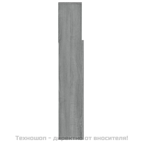 Табла за легло тип шкаф, сив сонома, 120x19x103,5 см