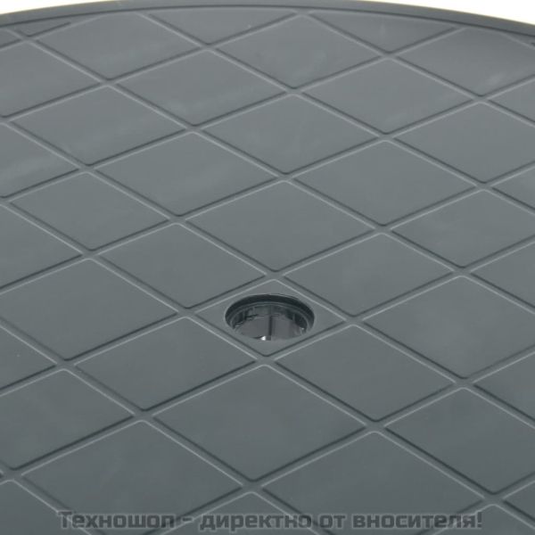 Градинска маса, зелена, 89 см, пластмаса