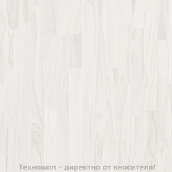 Нощно шкафче, бяло, 60x36x64 см, бор масив