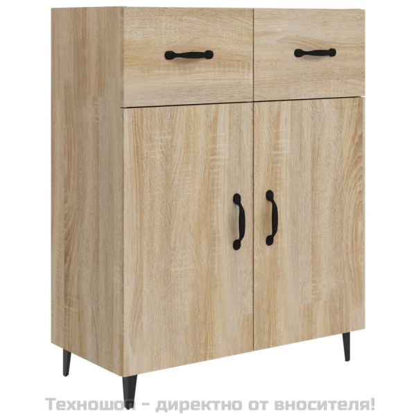 Сайдборд, дъб сонома, 69,5x34x90 см, инженерно дърво