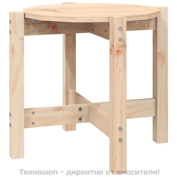 Кафе маса, Ø 52,5x45 см, борово дърво масив