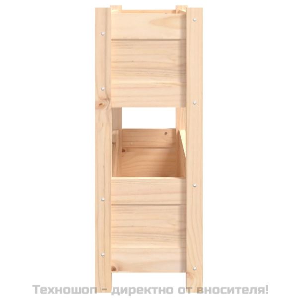 Плантер, 77x25x66 см, борово дърво масив