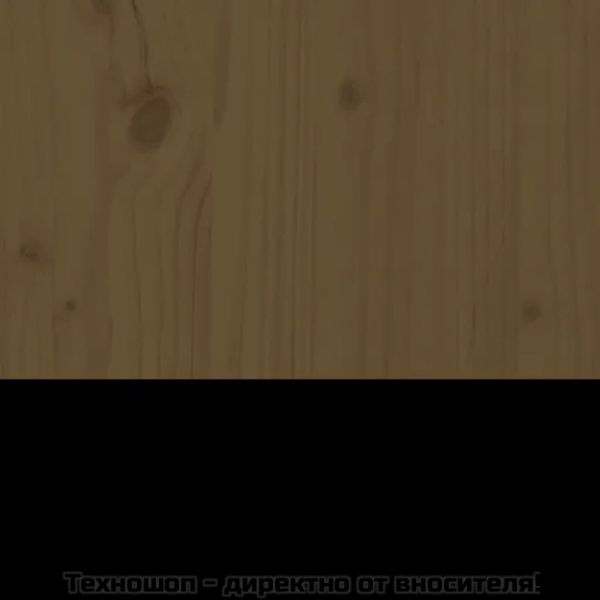 Плантер, меденокафяв, 77x25x66 см, борово дърво масив