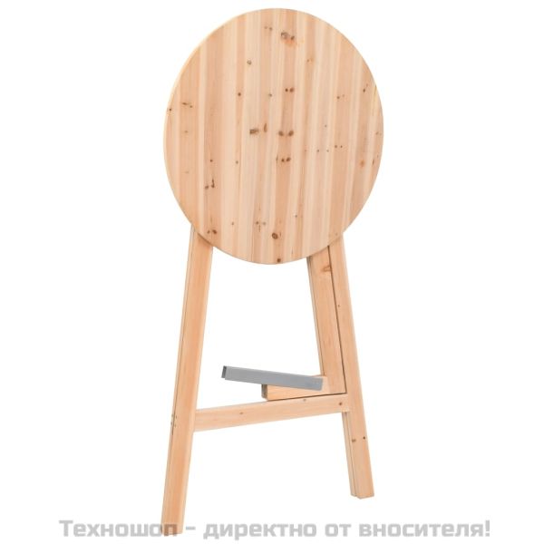 Сгъваема бар маса, 78 см, чамова дървесина