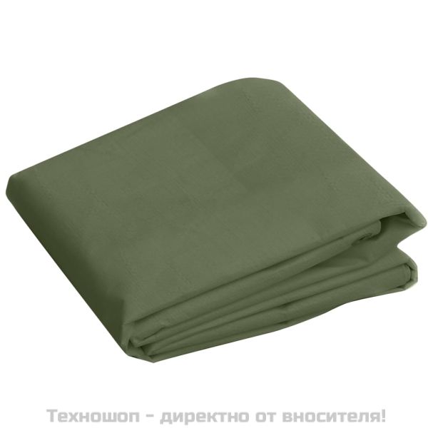 Брезент, 260 г/м², 3x4 м, зелен, HDPE