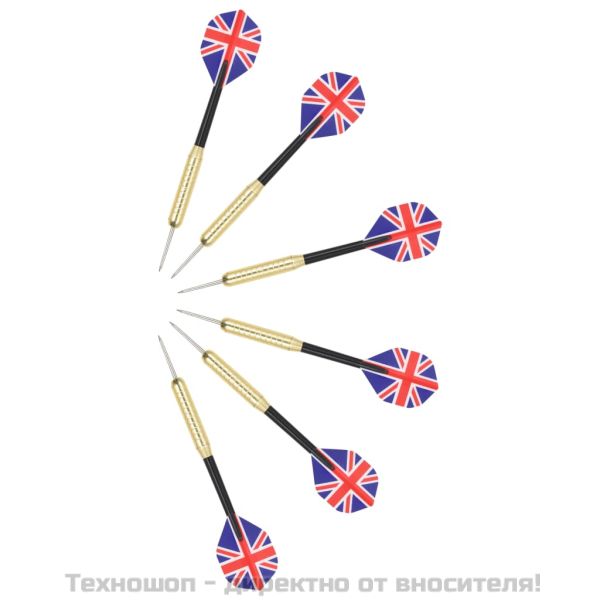 Професионална мишена за дартс от сизал с 6 стрелички