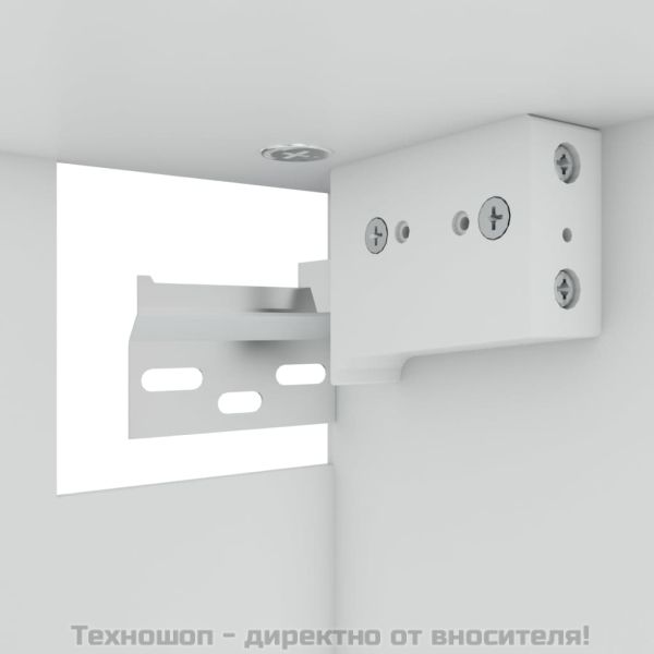 Висящ стъклен шкаф "Lyon", опушен дъб, 60x31x60 см, инженерно дърво