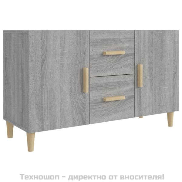 Сайдборд, Сив сонома, 100x36x60 см, инженерно дърво
