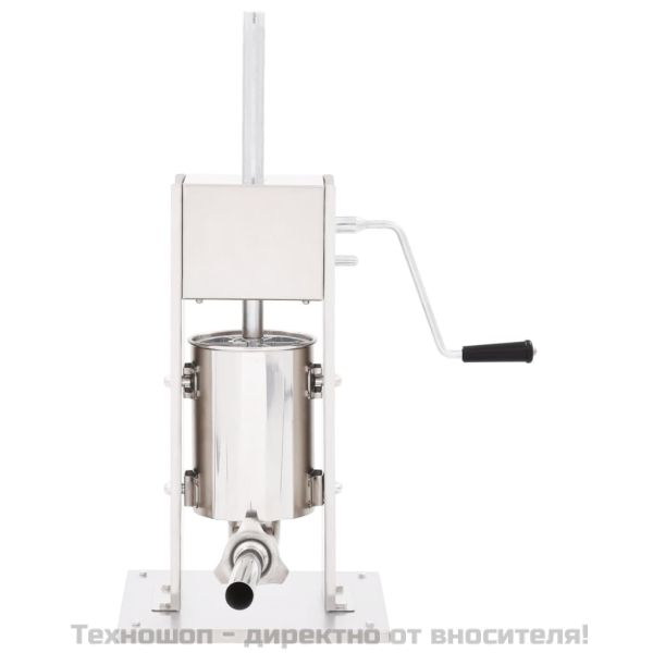 Ръчна пълначка за наденици, сребриста, 3 л, неръждаема стомана