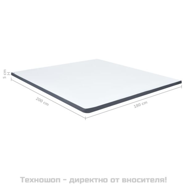 Топ матрак за боксспринг легло 200x180x5 см, със средна мекота