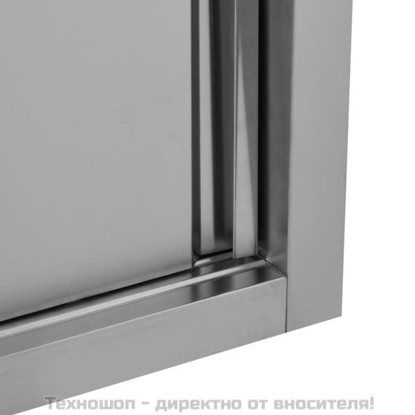 Кухненски стенен шкаф с плъзгащи врати, 120x40x50 см, стомана