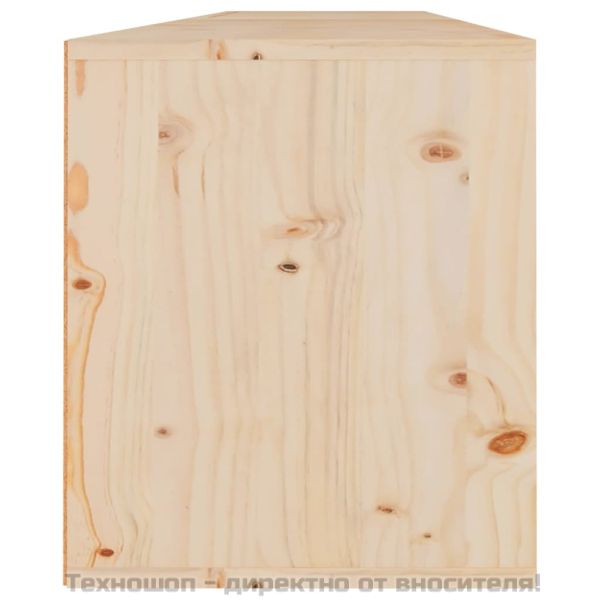 Стенни шкафове, 2 бр, 80x30x35 см, бор масив