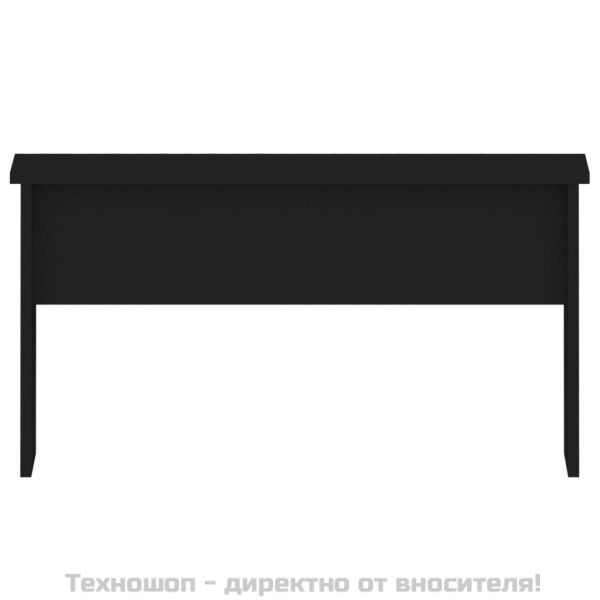 Кафе маса, черна, 80x50,5x41,5 см, инженерно дърво