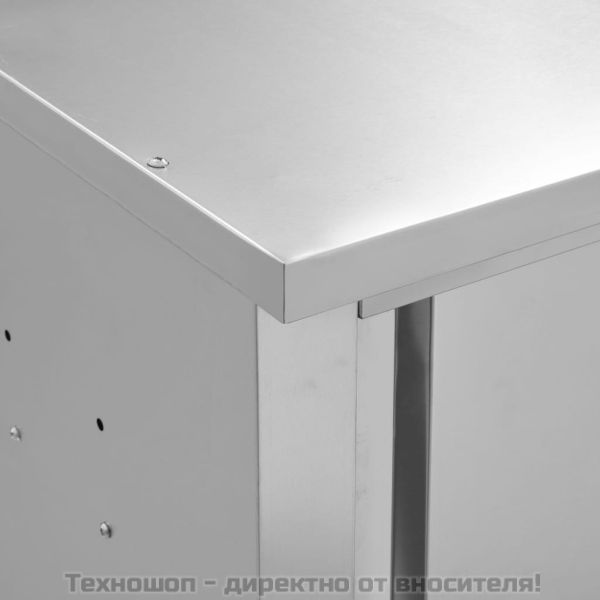 Кухненски стенен шкаф с плъзгащи врати, 90x40x50 см, стомана