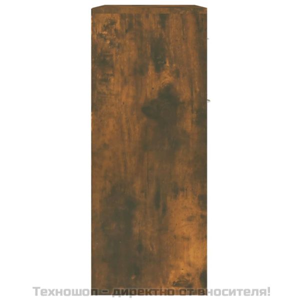 Сайдборд, опушен дъб, 60x30x75 см, инженерно дърво