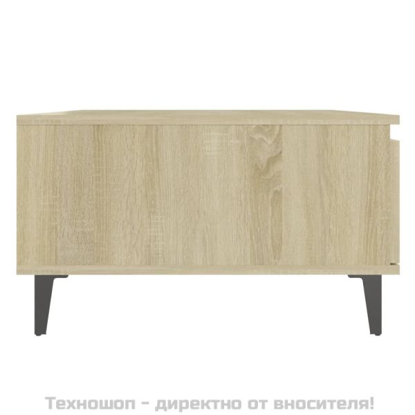 Кафе маса, дъб сонома, 90x60x35 см, инженерно дърво